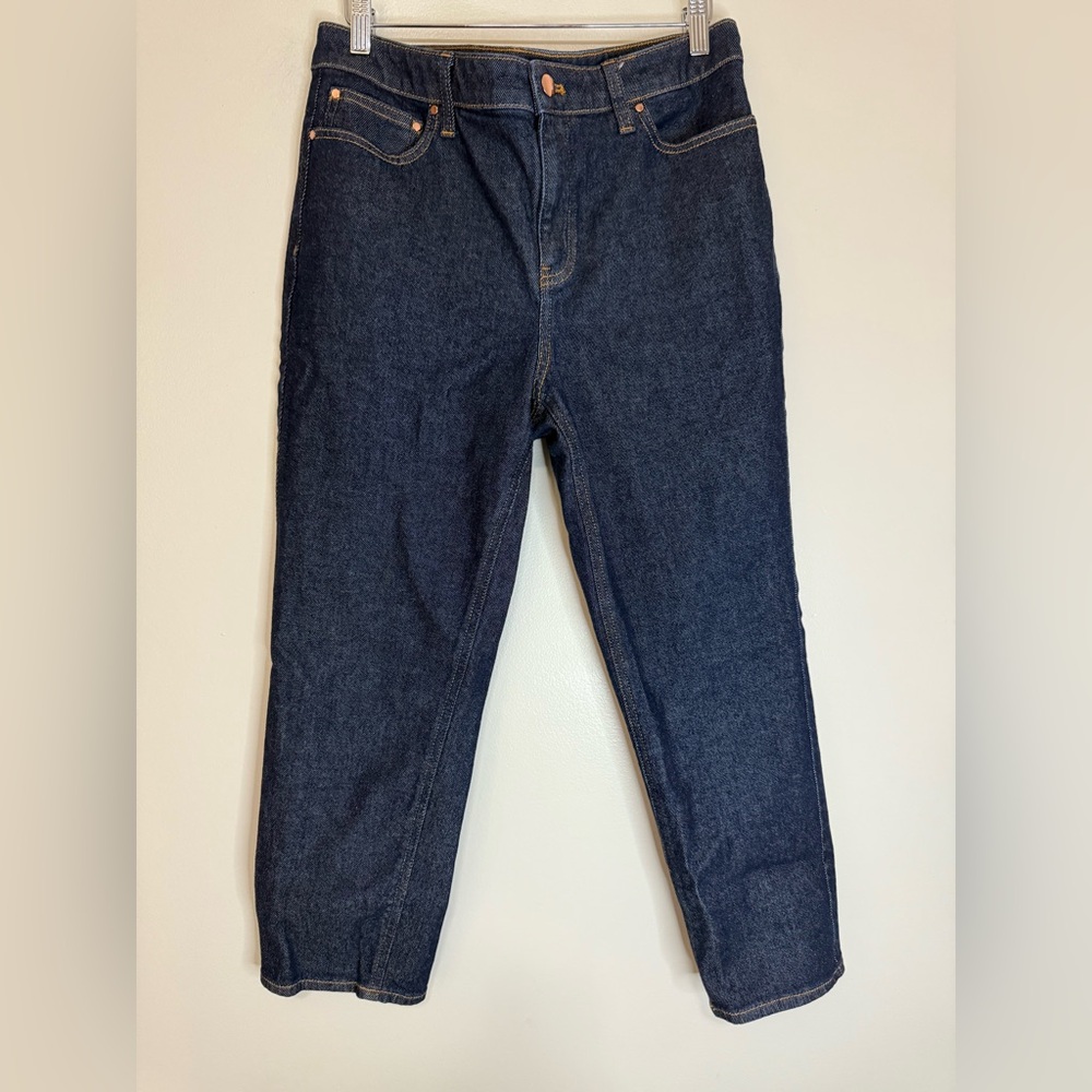 Talbots Slim Straight Ankle Jean Classic Dark Denim Jeans in size 10P